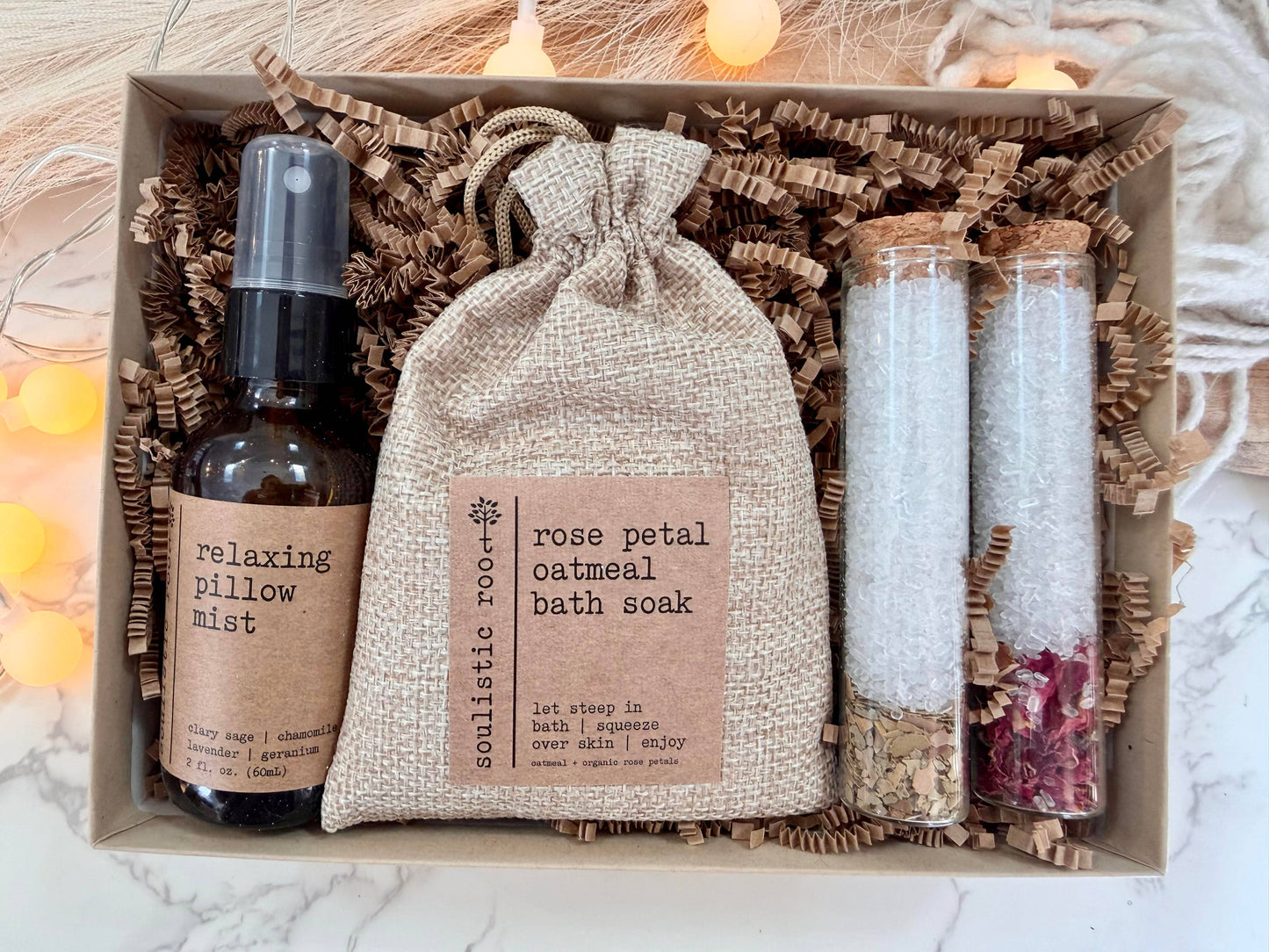 Ready to Gift Holiday Spa Set – Pillow Mist & Bath Salts